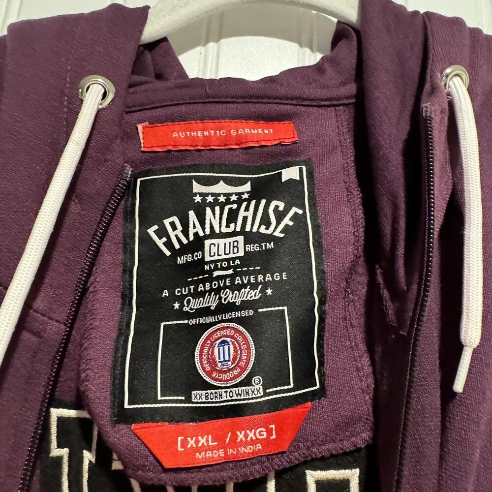 Franchise Club University Of Washington Huskies Zip Up Sweatshirt Mens 2XL - Picture 4 of 7